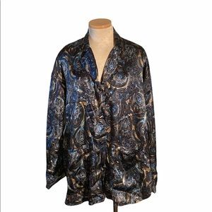 Victoria's Secret Vintage Paisley Print Night Shirt Size M